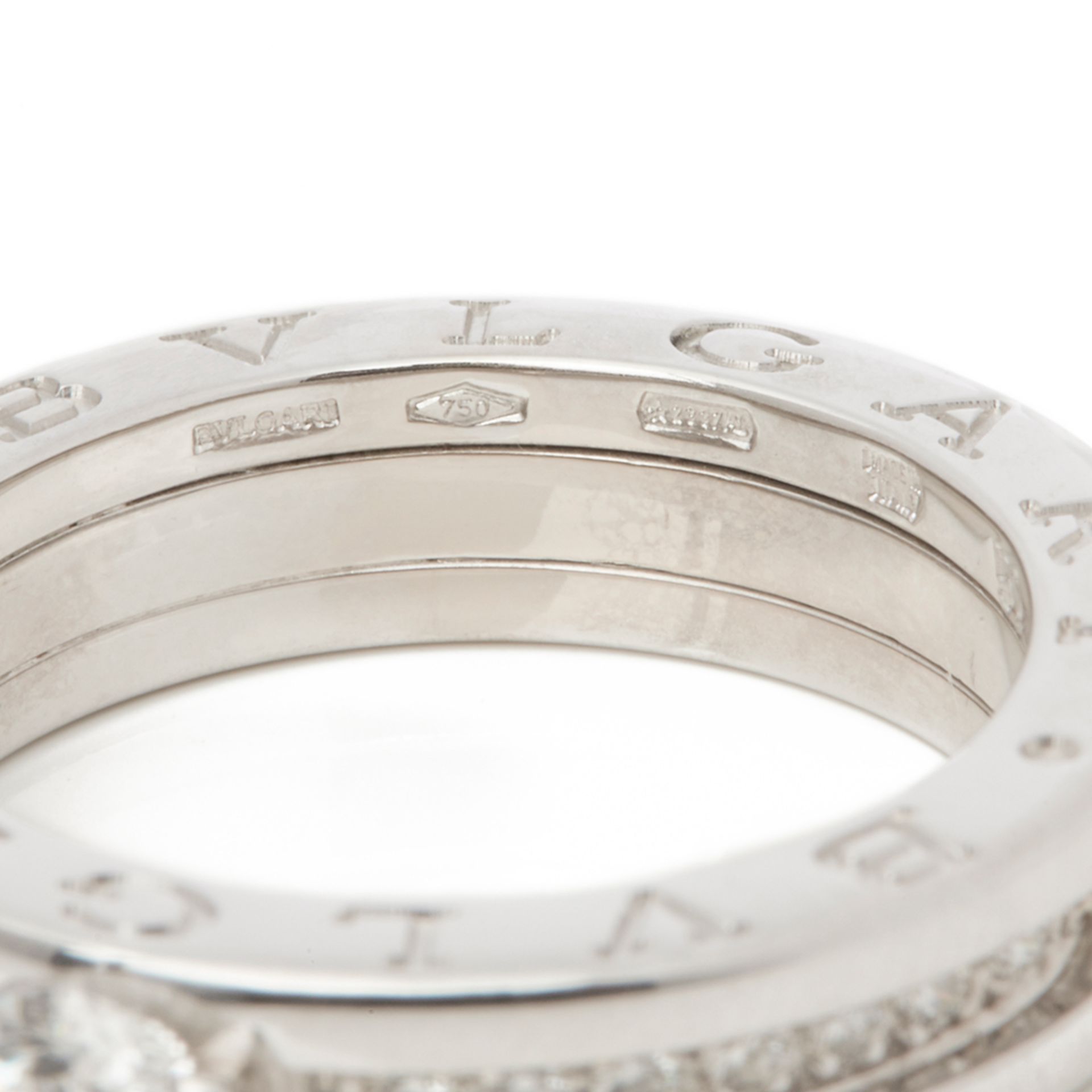 Bulgari 18k White Gold Diamond B.Zero 1 Ring - Image 4 of 8