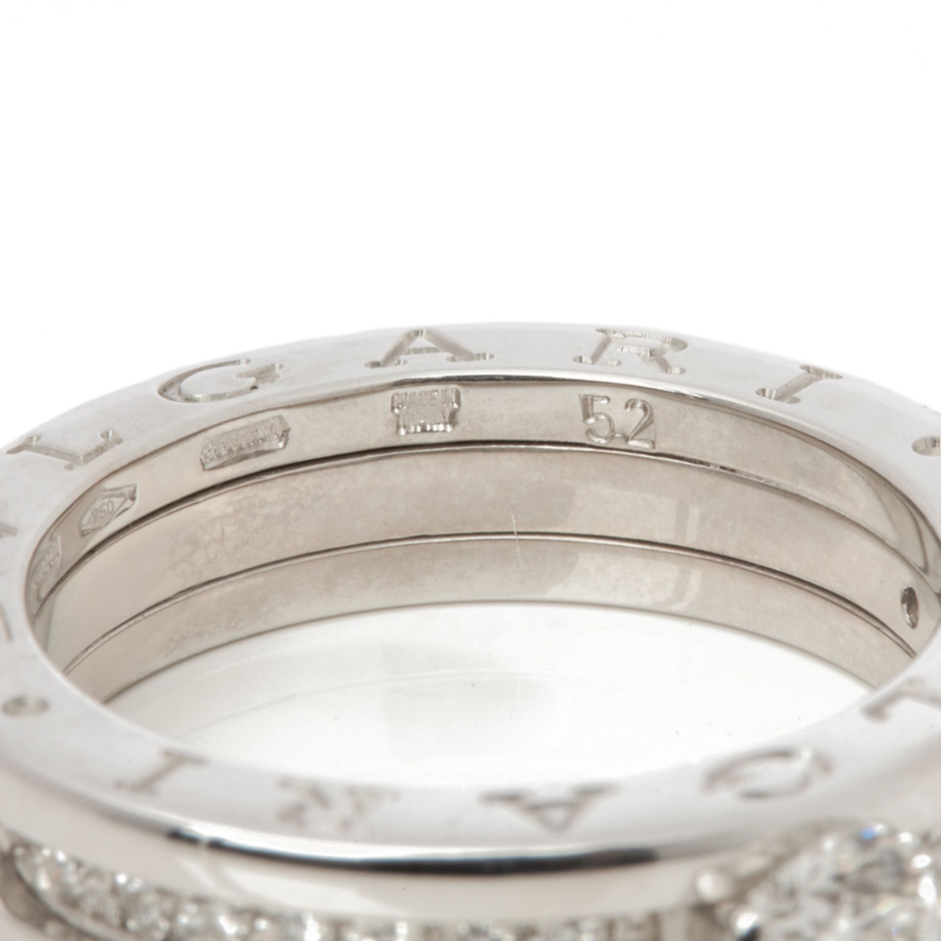 Bulgari 18k White Gold Diamond B.Zero 1 Ring - Image 3 of 8