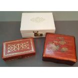 Vintage Retro Jewellery Boxes x 3