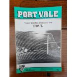 Vintage Parcel of 15 Assorted Port Vale Football Programmes 1980's