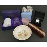 Vintage Parcel of Glass, Watch & China Includes Wedgwood & Royal Ascot Crystal & Boxed