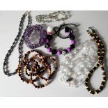 Vintage Retro Parcel of Costume Jewellery Includes Necklaces & Bracelets