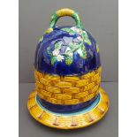 Antique Large Majolica Cheese Dish in the style of George Jones