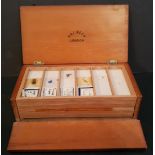 Antique Vintage R & J Beck of London Box with Glass Microscope Slides