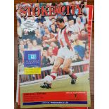 Vintage Parcel of 20 Assorted Stoke City Football Programmes 1970/80/90's