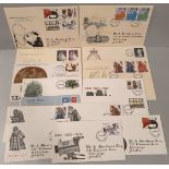 Parcel of 15 Collectable First Day Covers c1970's With Great Britain Stamps