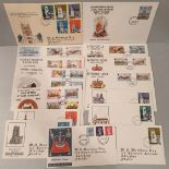 Parcel of 15 Collectable First Day Covers 1970's With Isle of Man & GB Stamps