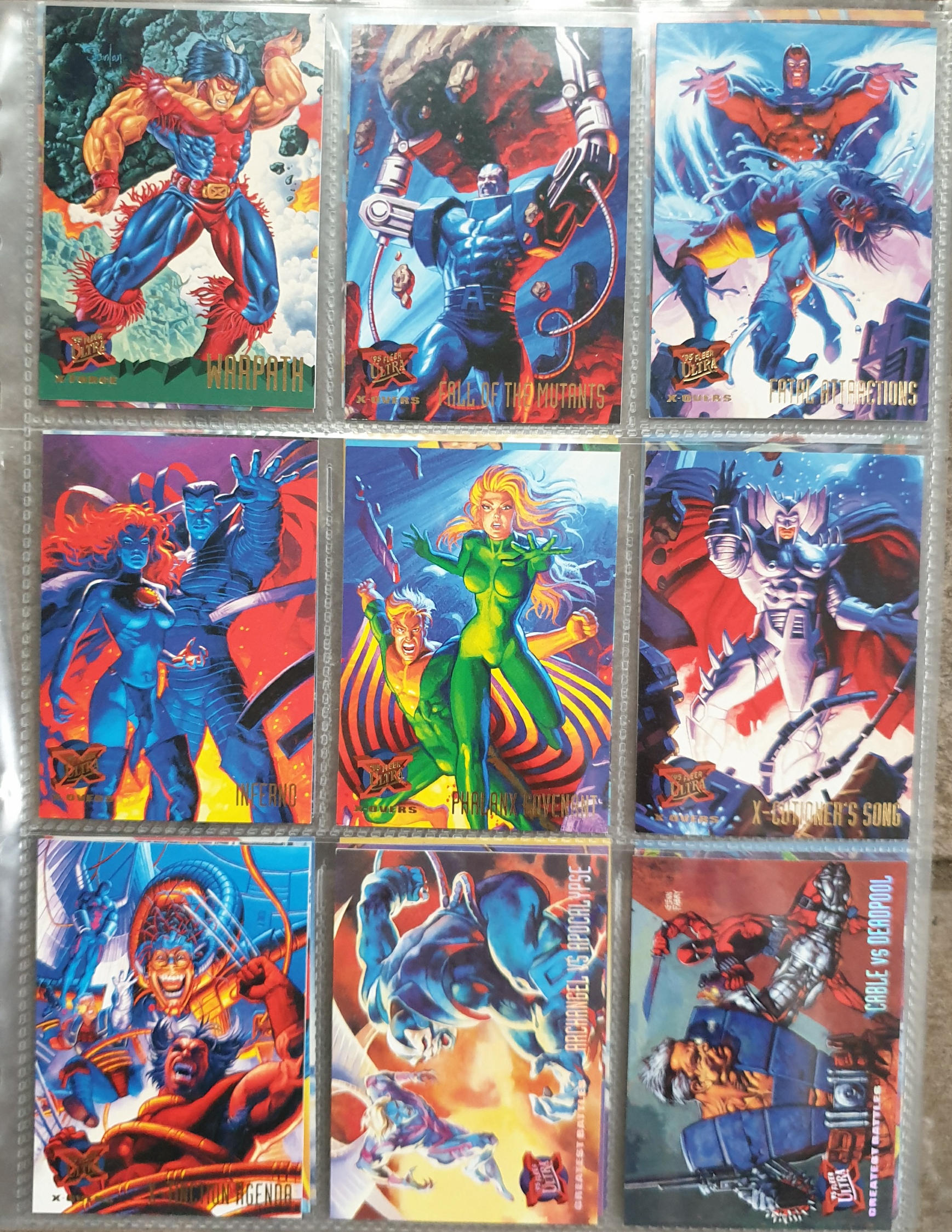 Collectable Marvel Comic Cards Fleer Ultra 95 X-Men etc. Total of 150 cards c1994 - Image 6 of 6