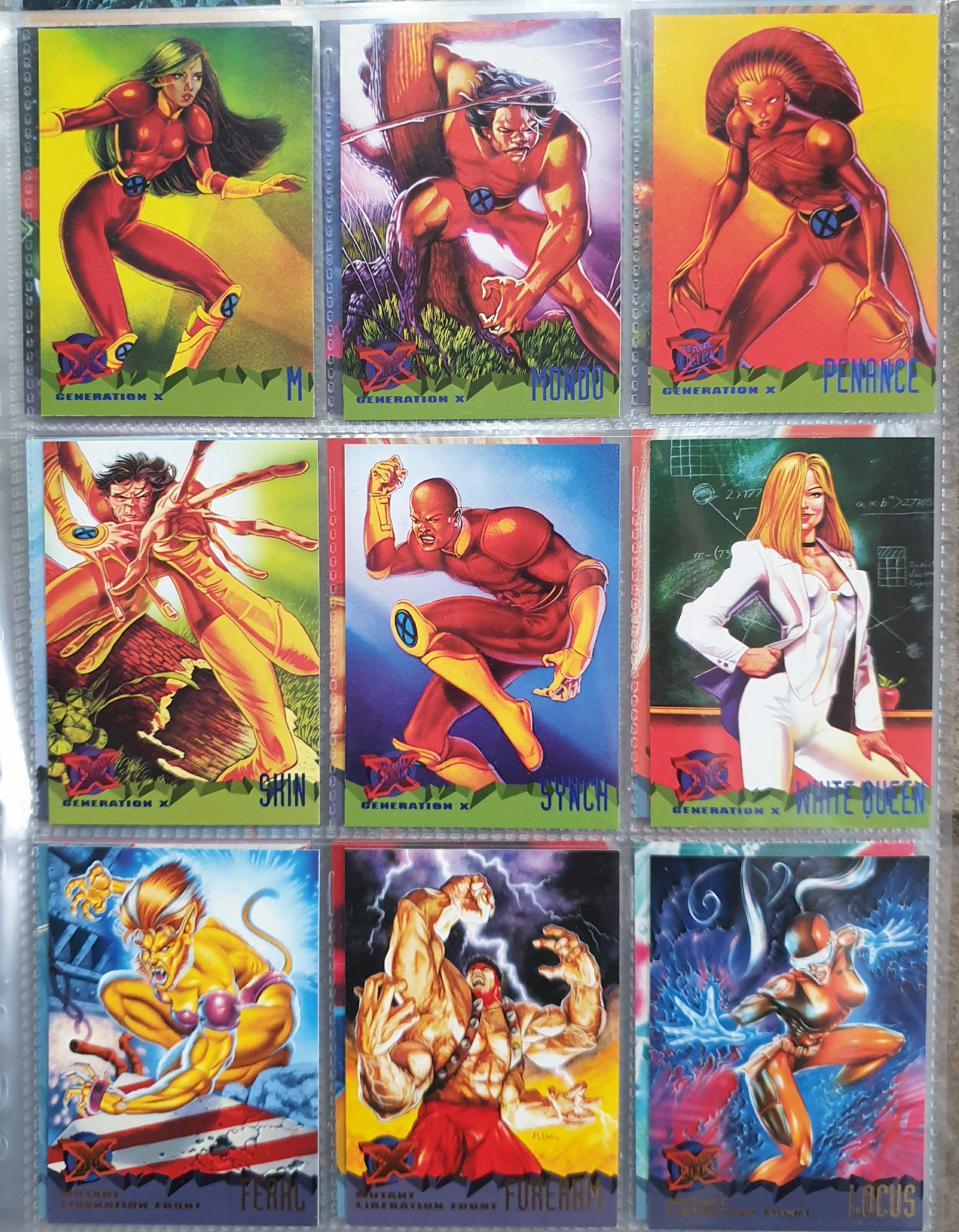 Collectable Marvel Comic Cards Fleer Ultra 95 X-Men etc. Total of 150 cards c1994 - Image 4 of 6