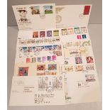Parcel of 15 Collectable First Day Covers 1970's & 1980's With GB Isle of Man & Guernsey Stamps