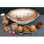 Vintage Retro Parcel of Ceramics Includes Cruet Set & Birds