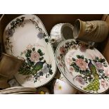 Vintage Retro Box of Assorted Tea Serves Pottery & China