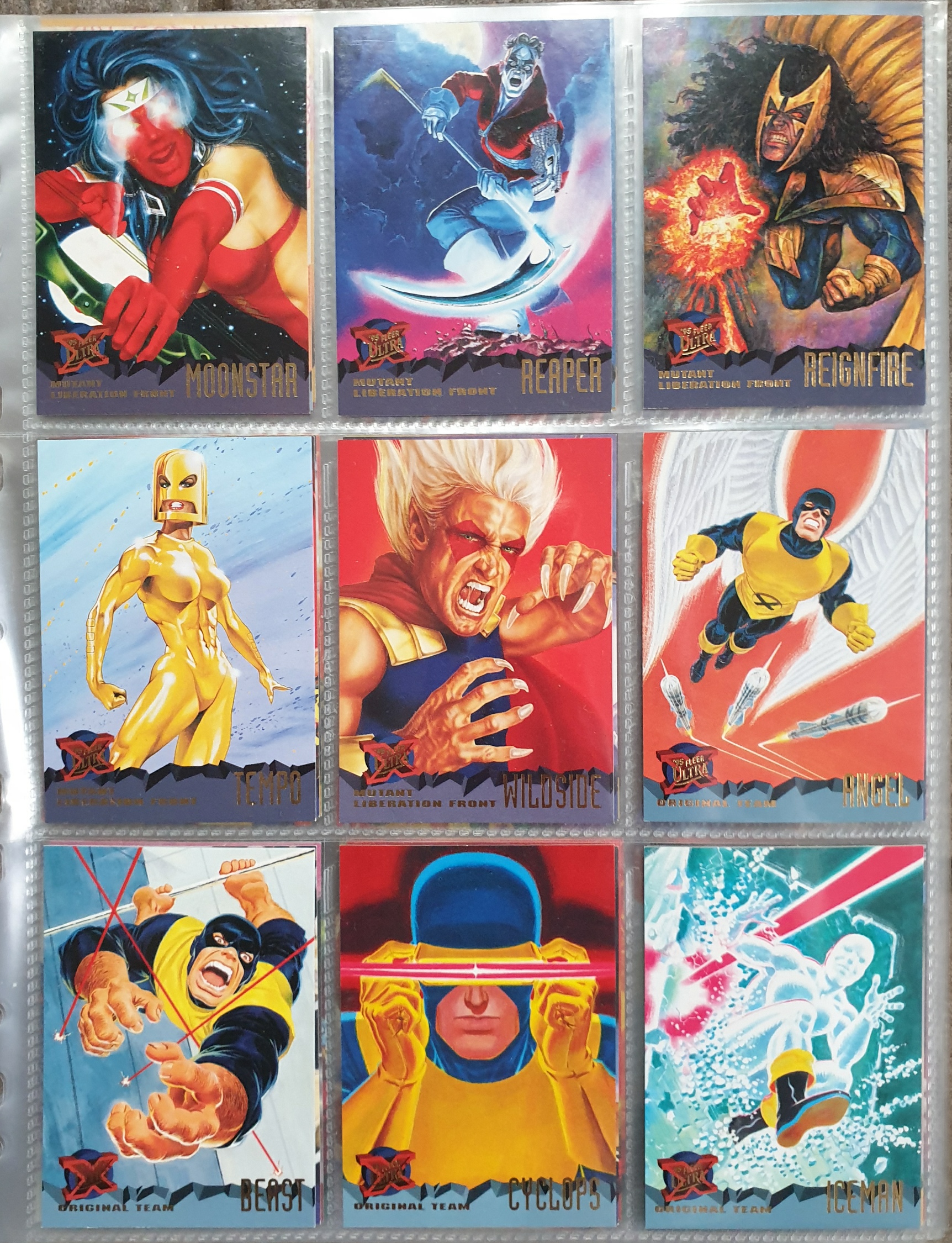 Collectable Marvel Comic Cards Fleer Ultra 95 X-Men etc. Total of 150 cards c1994 - Image 5 of 6