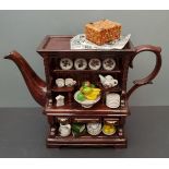 Vintage Ltd Edition Susan Williams-Ellis Portmeirion Novelty Teapot Welsh Dresser