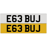 E63 BUJ, on DVLA retention ready to transfer.