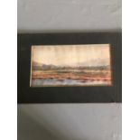 Antique Original Watercolour SOLOMON ABRAHAM Landscape