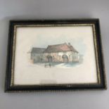 Antique/Vintage Watercolour Painting Shire Hall Bridewell Ipswich Hogarth Frame