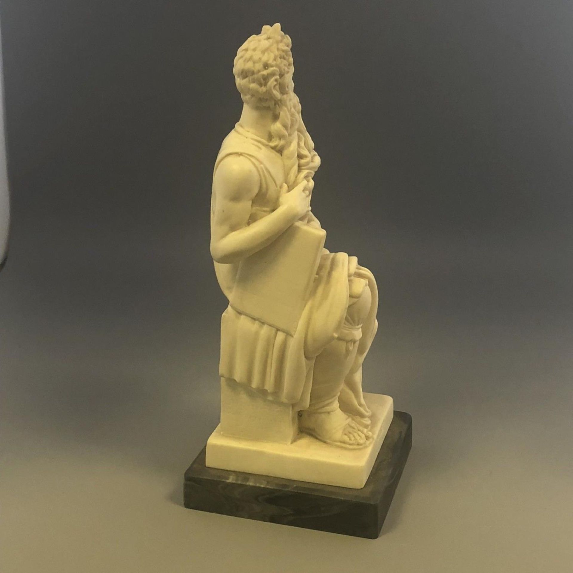 Vintage Italian Resin Statue Figurine - Michelangelo's Horned Moses - Image 5 of 7