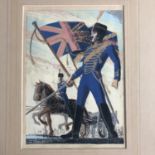 John Coleman - Gouache on paper depicting 19th Century British Cavalry Soldiers