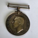 WWII George VI Special Constabulary Faithful Service Medal - Thomas J Evans