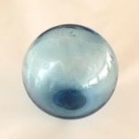 Vintage Japanese Light Blue Blown Glass Small 2.5 inch Fishing Float