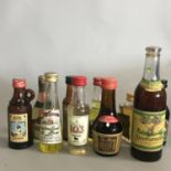 A parcel of 10 alcoholic drink miniatures with free UK delivery and No Reserve