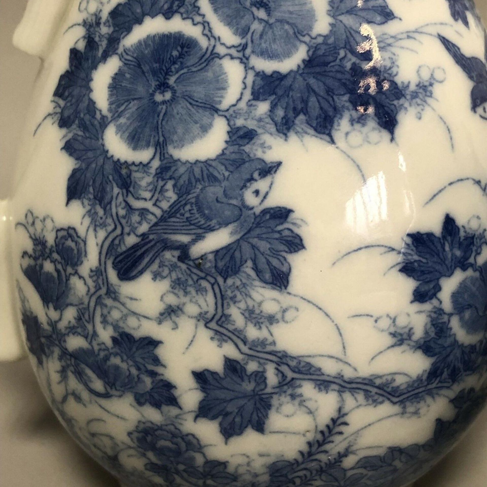 Japanese Meiji Seto Ware Blue & White Porcelain Three Piece Bachelor's Tea Set - Image 8 of 11