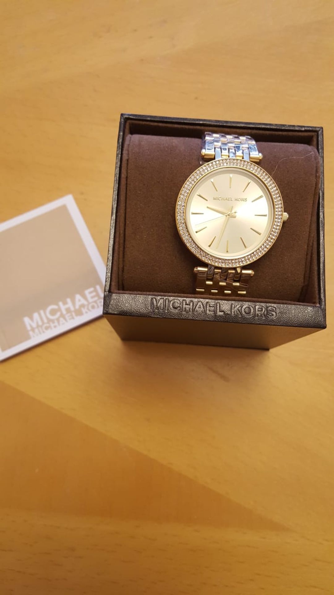 Brand New Michael Kors Darci Ladies Watch, Mk3191, Champagne Dial And Gold Bracelet, Complete With - Image 2 of 2