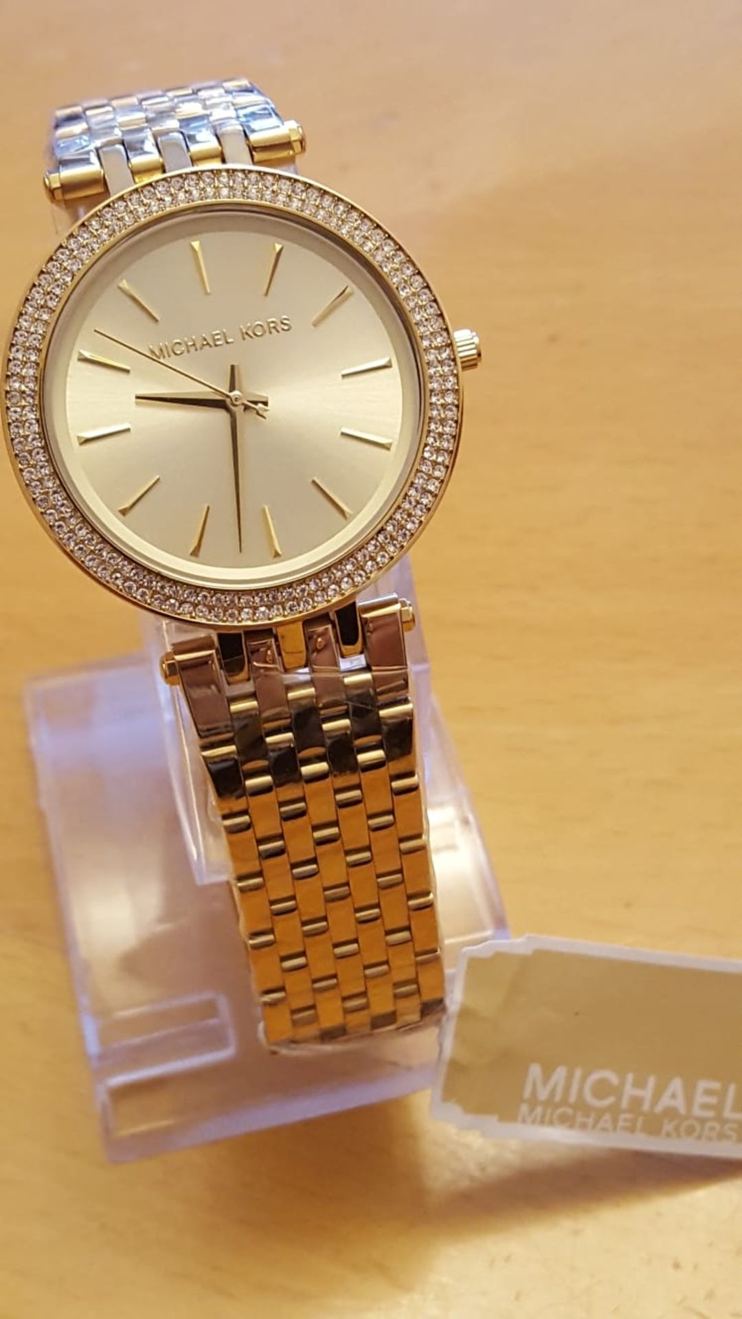 Brand New Michael Kors Darci Ladies Watch, Mk3191, Champagne Dial And Gold Bracelet, Complete With