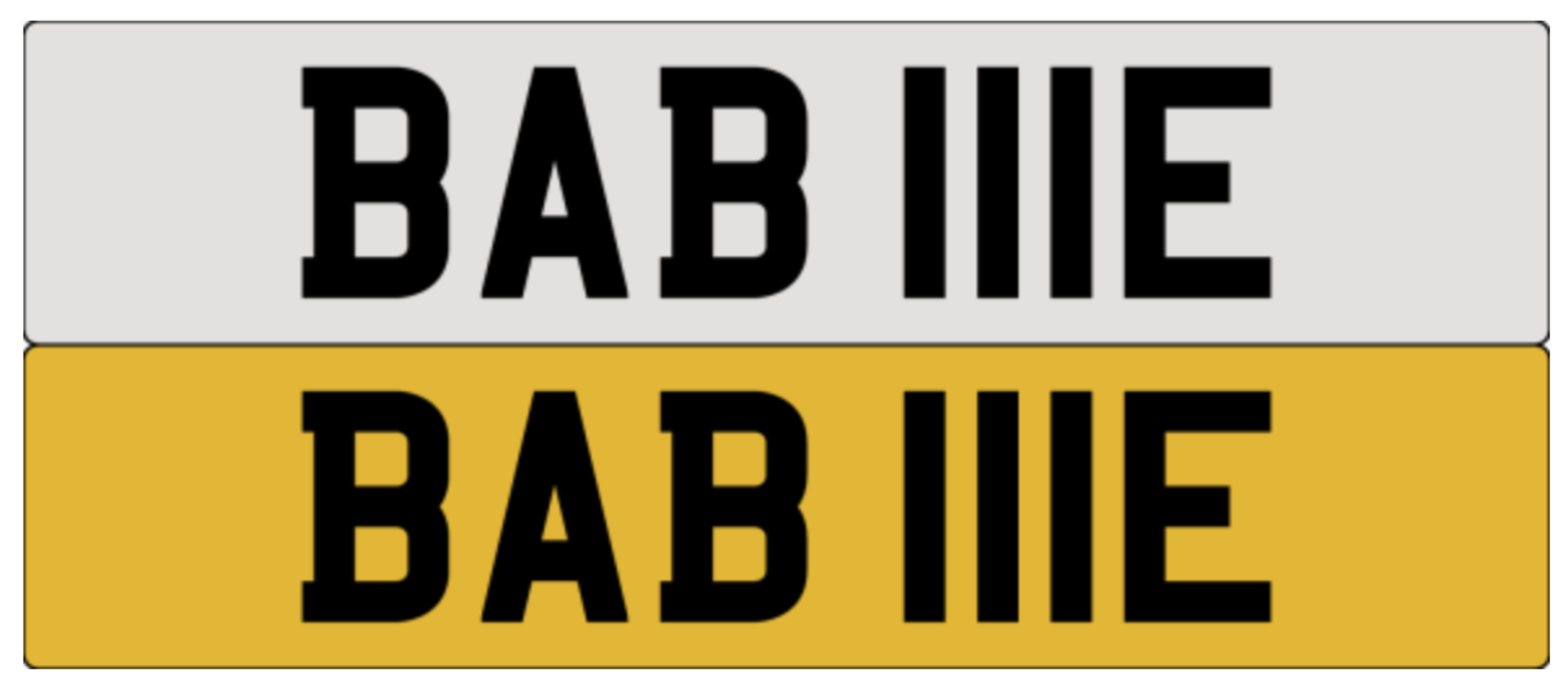 BAB 111E on DVLA retention, ready to transfer.