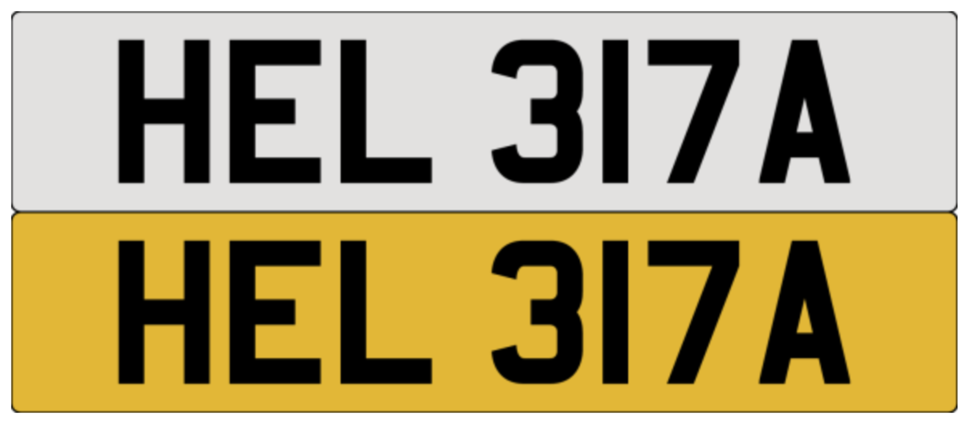 HEL 317A on DVLA retention, ready to transfer.