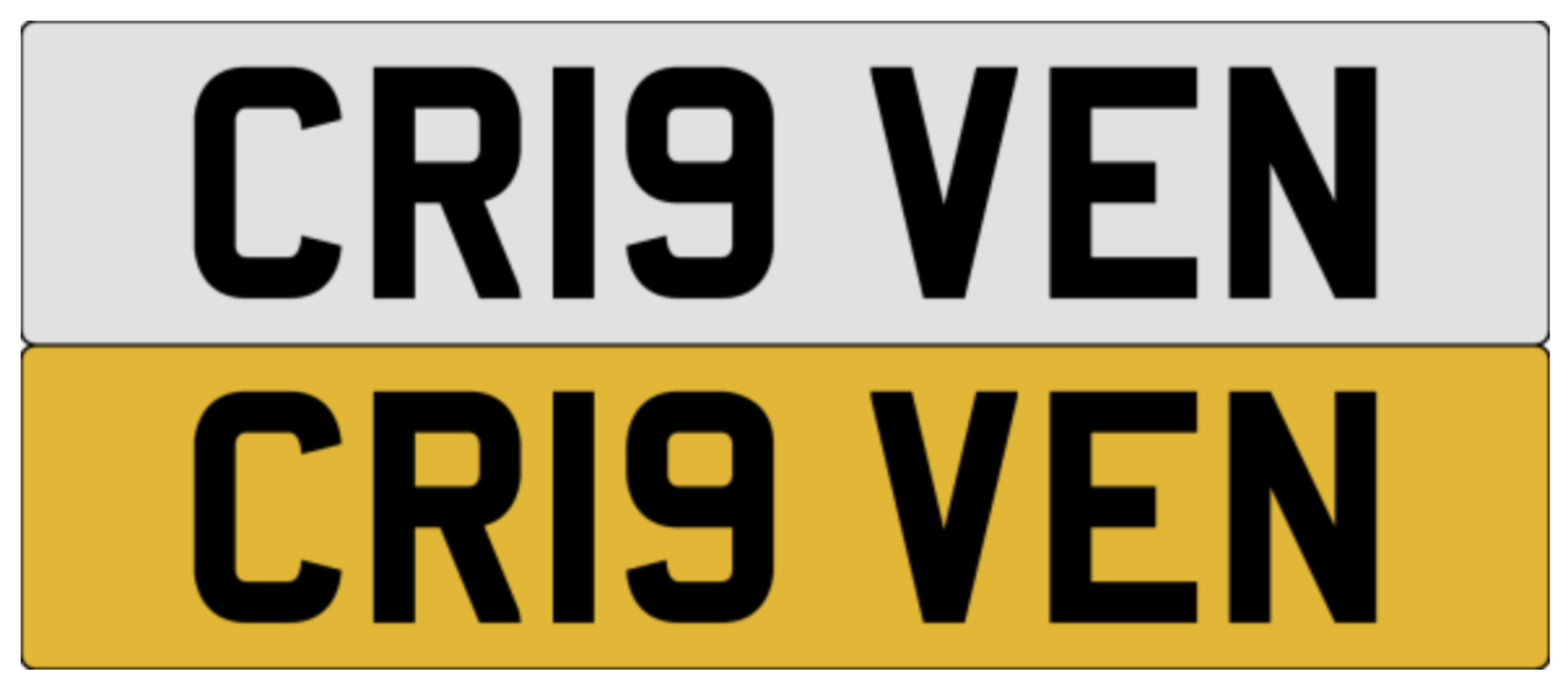 CR19 VEN on DVLA retention, ready to transfer.