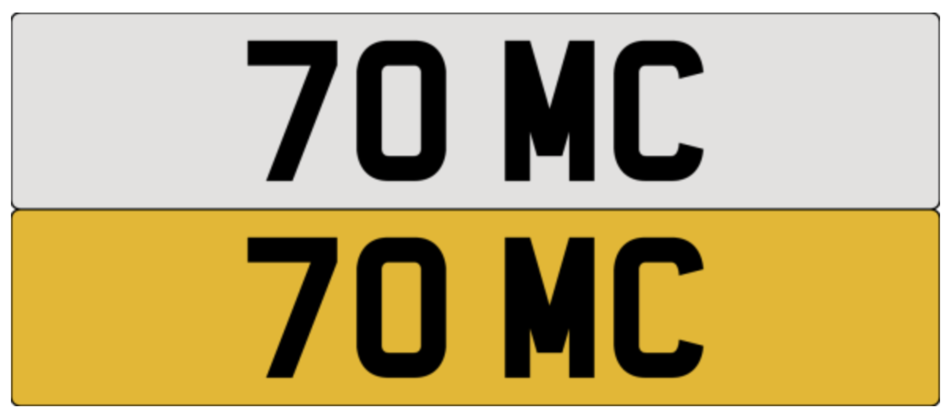 70 MC on DVLA retention, ready to transfer.