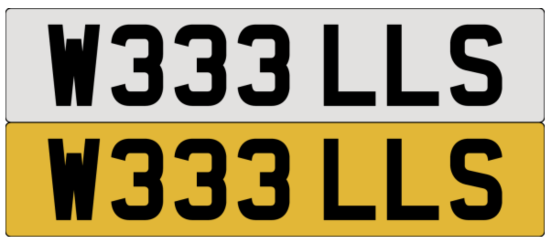 W333 LLS on DVLA retention, ready to transfer.