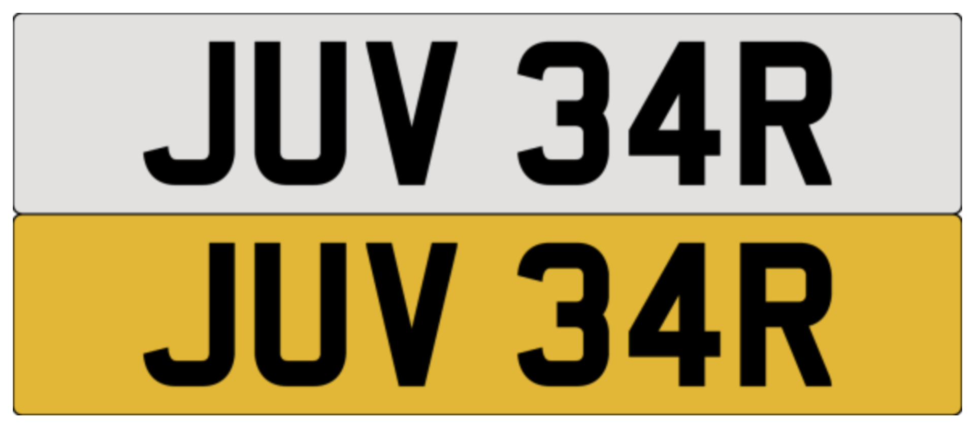 JUV 34R on DVLA retention, ready to transfer.