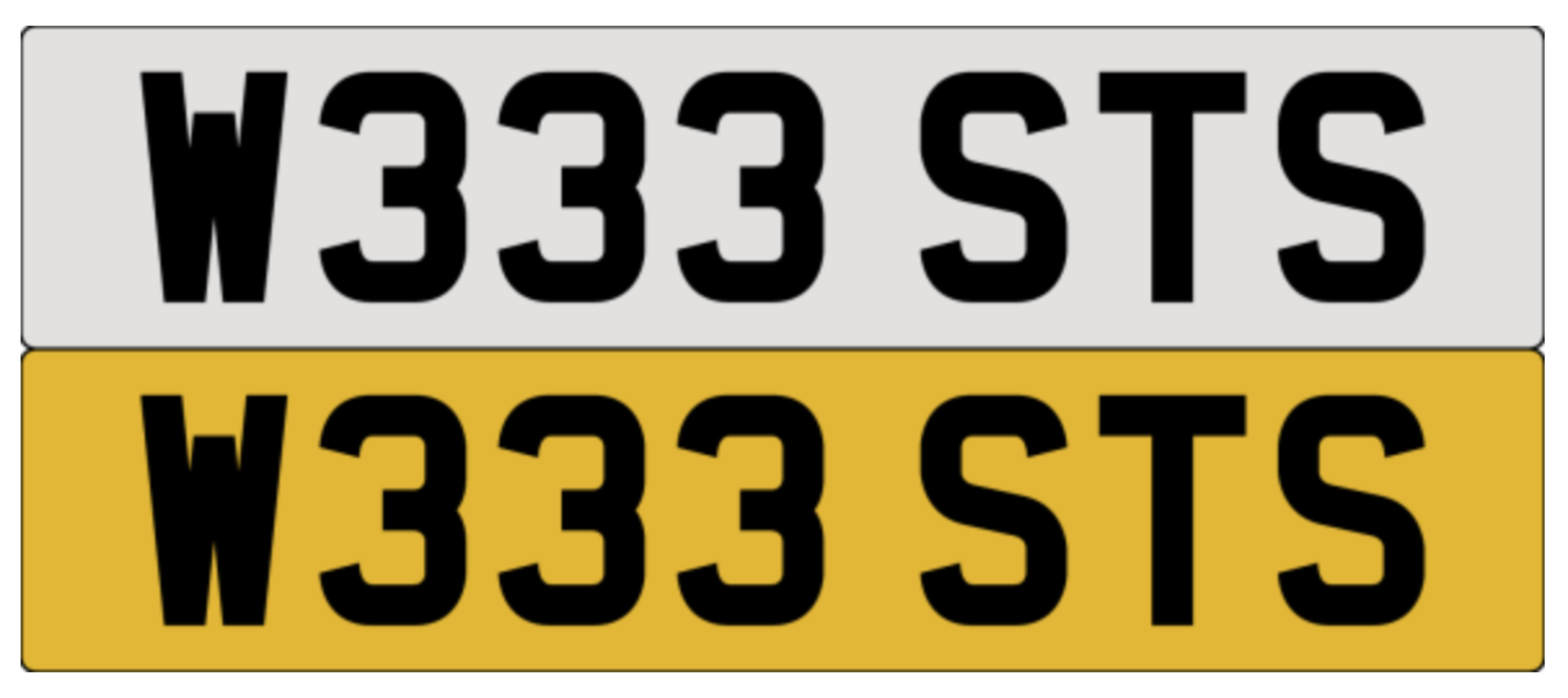 W333 STS on DVLA retention, ready to transfer.