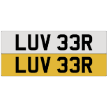 LUV 33R on DVLA retention, ready to transfer.