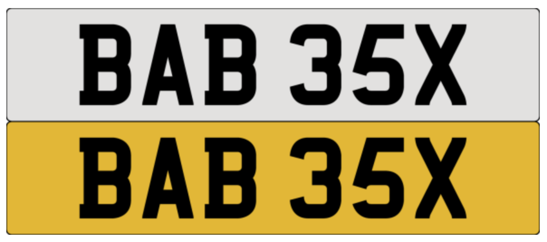 BAB 35X on DVLA retention, ready to transfer.