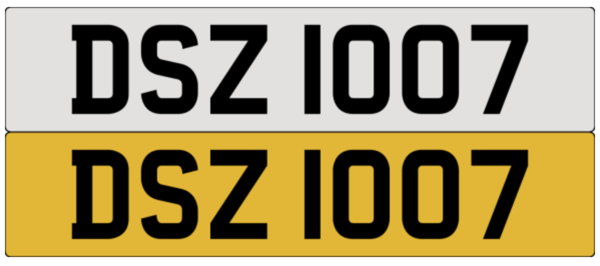 DSZ 1007 on DVLA retention, ready to transfer.