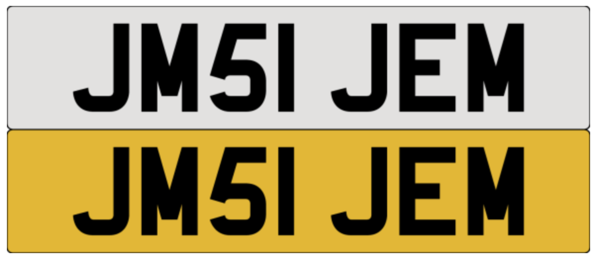 JM51 JEM on DVLA retention, ready to transfer.