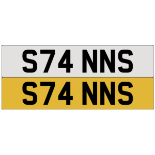 S74 NNS on DVLA retention, ready to transfer.