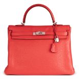 Hermès Bougainvillier Togo Leather Kelly 35cm Retourne