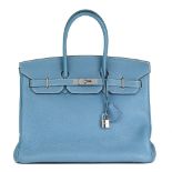 Hermès Blue Jean Togo Leather Birkin 35cm
