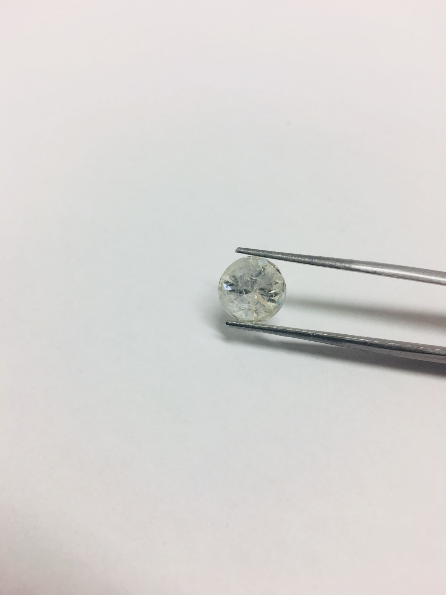 3.13ct Brillaint cut natural Diamond,clarity enhanced,H Colour i2 clarity, - Image 2 of 3