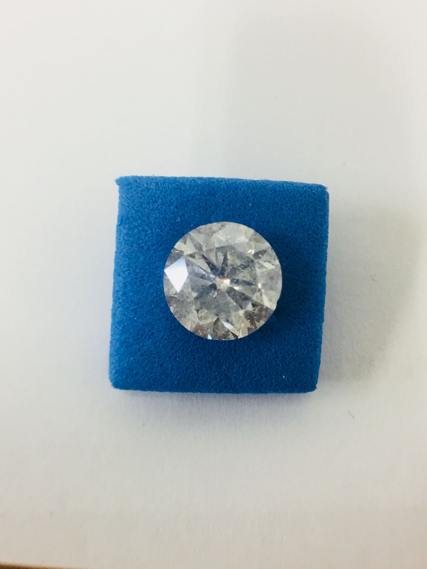 2.41ct brilliant cut natural Diamond, H colour i2 clarity,diamond is enhanced by laser