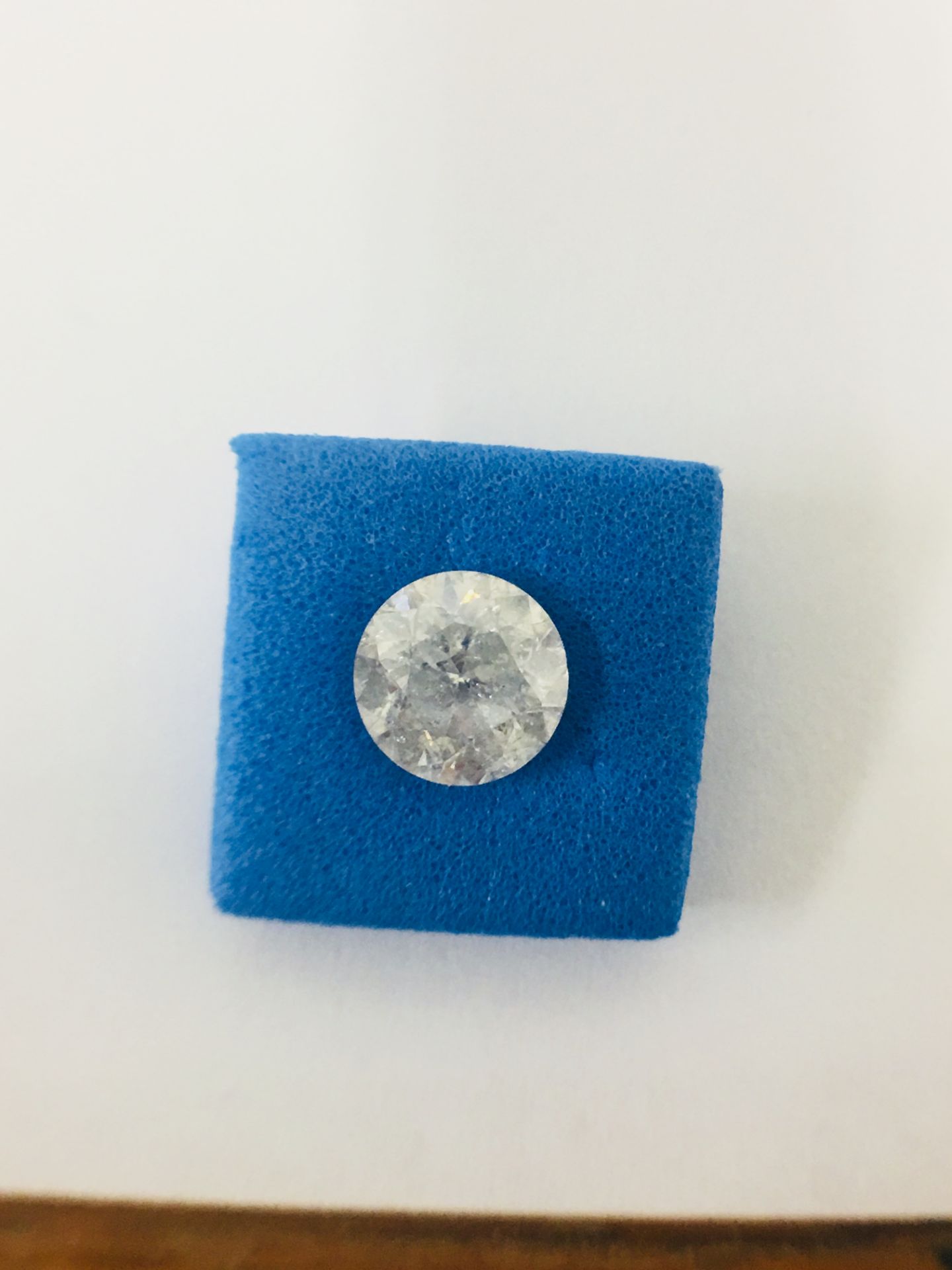 1.29ct Brilliant cut NaturalDiamond, G colour,i2 clarity,diamond is clarity enhanced.