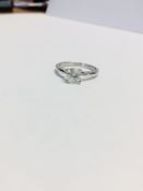 1.01ct Brilliant cut diamond,H colour i2 clarity,Platinum 4 claw setting,uk hallmark 3.5gms,London