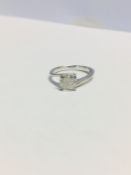 2ct Radaint cut Diamond(nice cut),I colour,i1 clarity,platinum solitaire setting,3.6gms,uk London