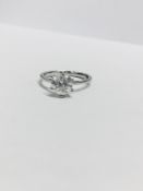 1.37ct Brilliant cut diamond ring,1.37ct natural brilliant cut diamond,F colour I2 clarity,6 claw