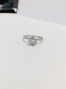 1.35ct brilliant cut diamond ring,1.35ct Round brilliant natural diamond,I colour i2 clarity,6.